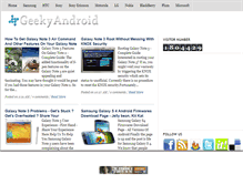 Tablet Screenshot of geekyandroid.com